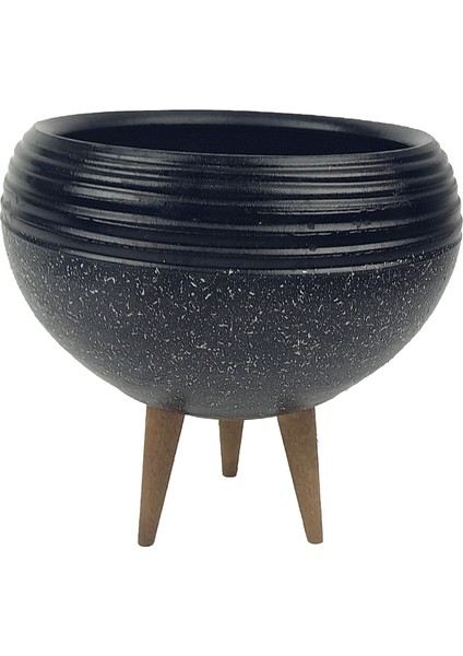 Ev Dekorasyon Siyah Granit Küp Aranjman Saksı Saksılık Salon Çiçeklik 3 Ayaklı fiyatları