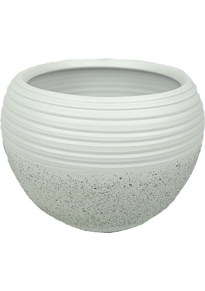 Ev Dekorasyon Beyaz Granit Küp Saksı Saksılık Salon Çiçeklik Büyük Boy modelleri