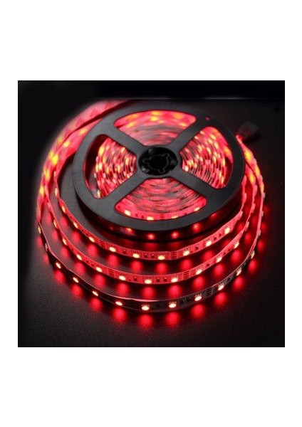 Kırmızı 3 Cip Iç Mekan Şerit LED 5 Metre + 5 Amper 12 Volt Trafo Dahil Ikili Set Kırmızı Işık fiyatları