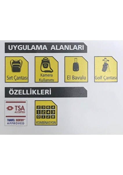 3 Şifre Kombinasyonlu Sarı 30MM Asma Kilit S742-063 fiyatları