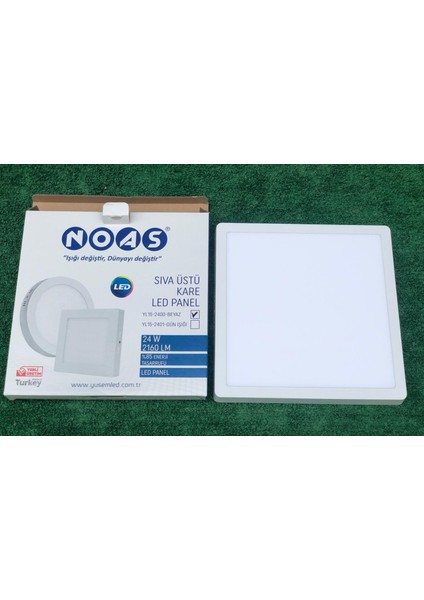 24W Sıva Üstü Kare LED Panel Beyaz