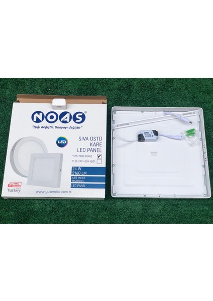 24W Sıva Üstü Kare LED Panel Beyaz
