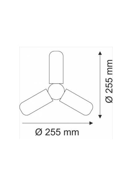 42W Katlanabilir Pervane LED Ampul Günışığı