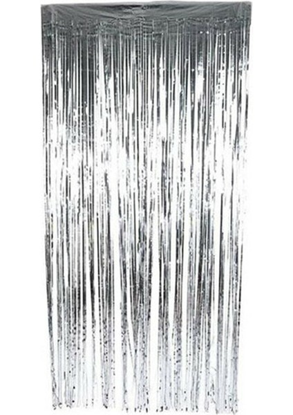 Arka Fon Kapı Püskülü Gümüş Metalize