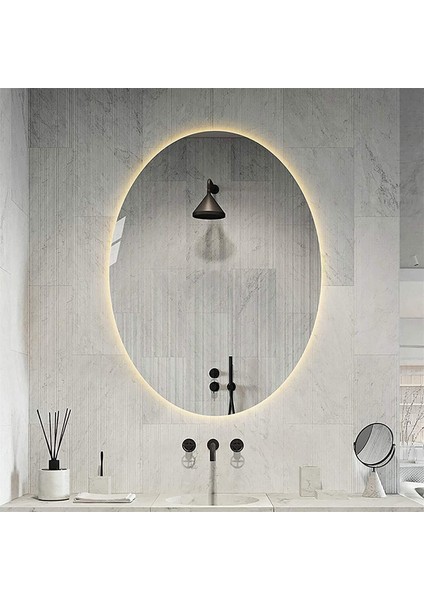 Elips Ayna Banyo Aynası Ledli Ayna