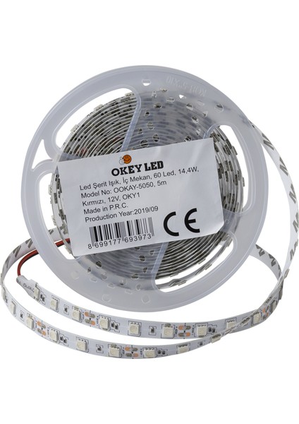 Yeşil Ookay 5050 3 Çipli (Iç Mekan) Şerit LED Yeşil