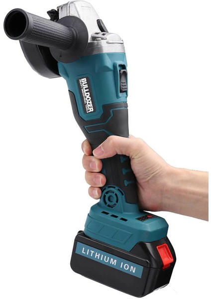 Buldozer Profesyonel 48V Kömürsüz Çift Akülü Şarjlı Avuç Taşlama Spiral