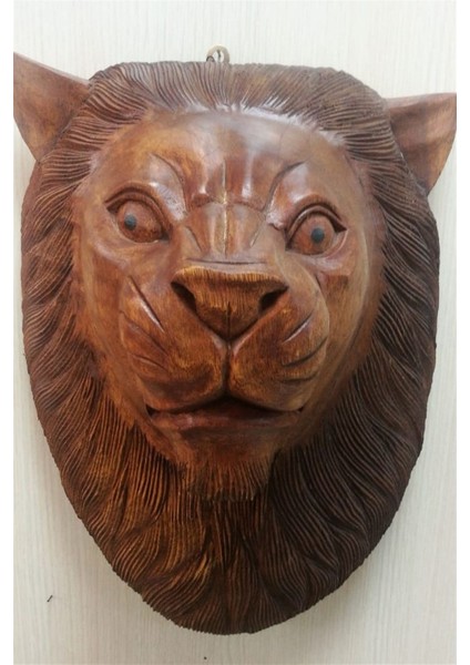 Aslan Kafası Maske Duvar Süsü (Model 2) (33 Cm)