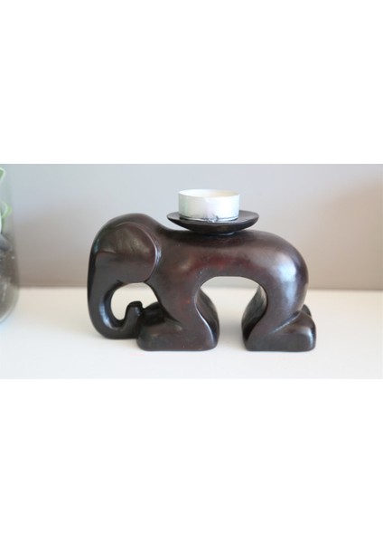 Yere Çökmüş Fil Tealight Mumluk (16 Cm) fiyatları