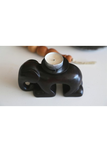 Yere Çökmüş Fil Tealight Mumluk (16 Cm) modelleri