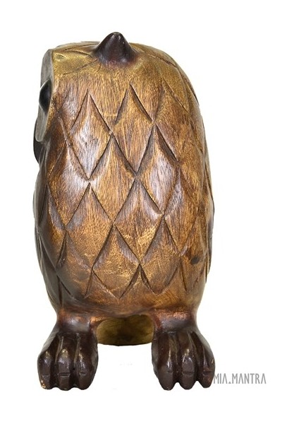 El Yapımı Ahşap Baykuş (33 Cm)