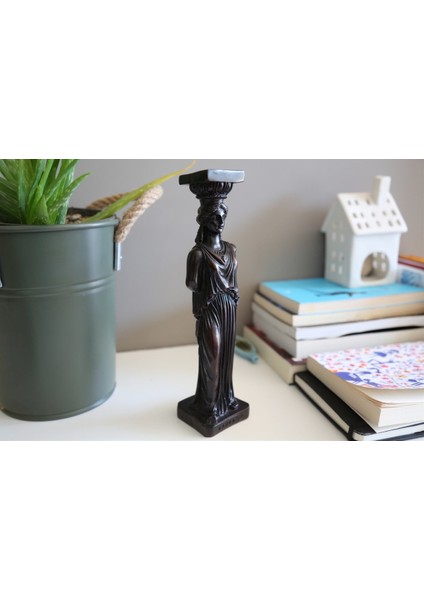 Karyatid Antik Heykelciği - Antik Seri (24 Cm)