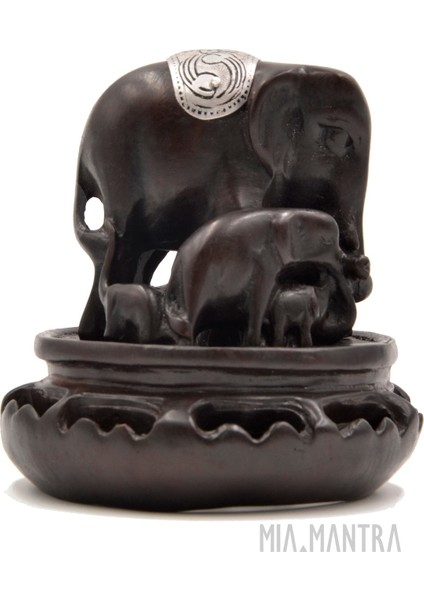 Fil Ailesi Dekoratif Obje (9 Cm)