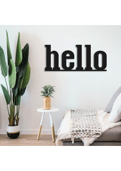 Hello Metal Duvar Yazısı