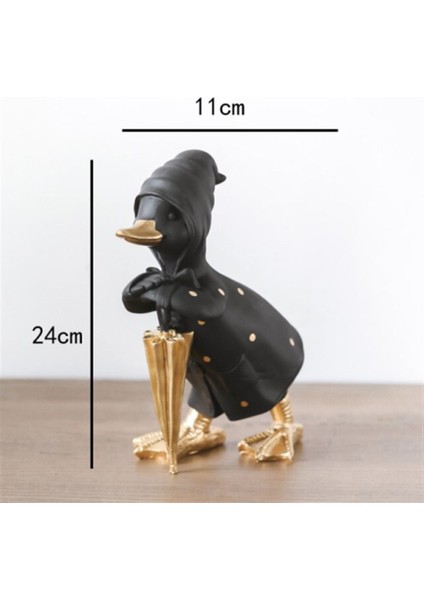 Şemsiyeli Polyester Ördek Biblo (24 Cm) fiyatları