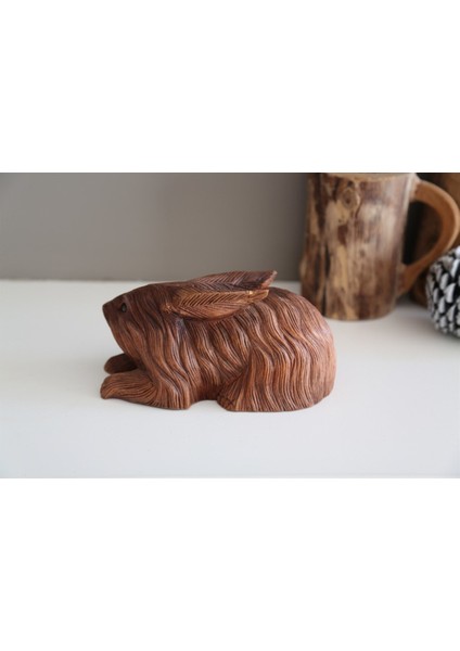 Ahşap El Yapımı Tavşan (Büyük Boy 21 Cm) fiyatları