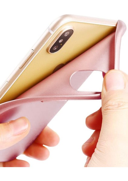 Oppo A31 Kılıf Premier Renkli Esnek Silikon Rosegold