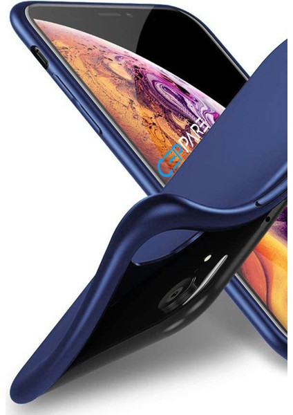 iPhone 11 Kılıf Premier Renkli Esnek Silikon Lacivert