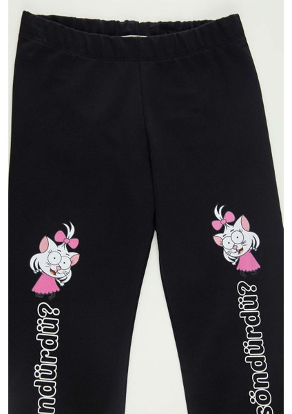 Kız Çocuk Kral Şakir Slim Fit Uzun Tayt T1987A621WN modelleri