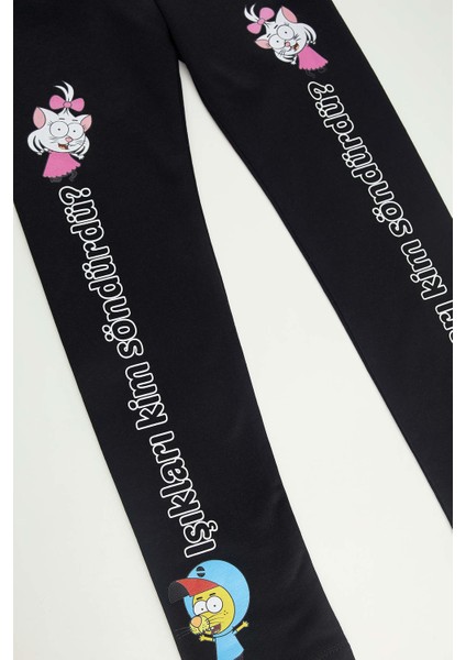 Kız Çocuk Kral Şakir Slim Fit Uzun Tayt T1987A621WN fırsatları