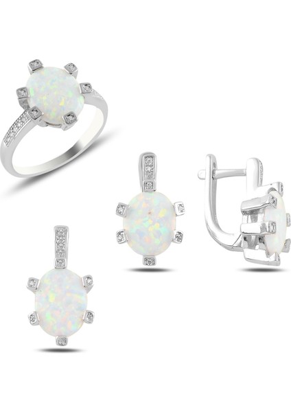 Opal & Zirkon Taşlı Set