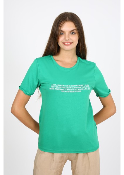 Alexandergardı Baskılı T-Shirt (B21-33501)