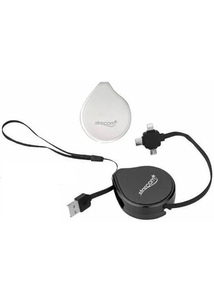 3 Lü Şarj Kablosu - 3 In 1 - Typec - Lightning - Micro USB