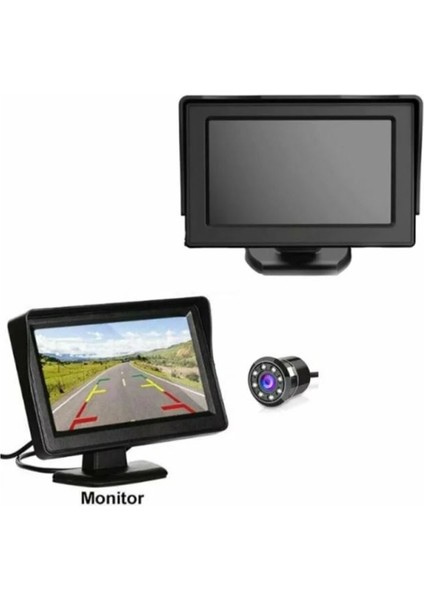 ✅geri Görüş Monitörü 4.3" Ekran + Kamera