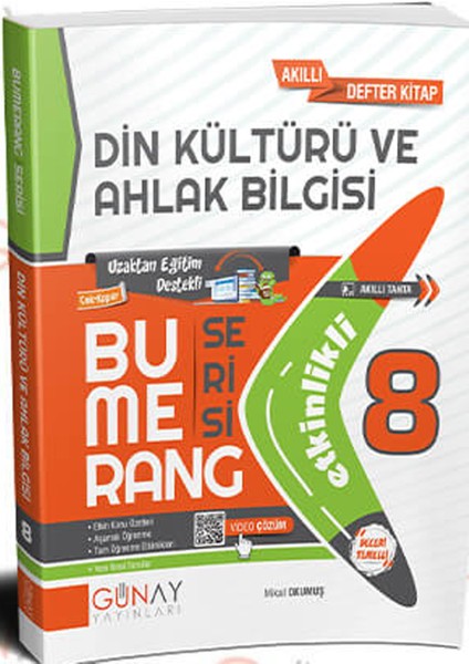 Gün&Ay Yayınları Bumerang 8. Sınıf Din Kültürü ve Ahlak Bilgisi