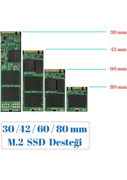 Pcı-E Pcı Express 3.0 Kartı X4 To Nvme M.2 SSD ve Ngff SSD M Key Pcıe 4446