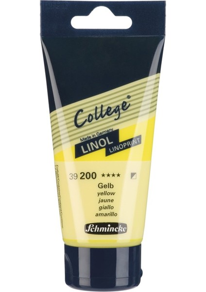 College Linol Boyası 75 ml Yellow 200