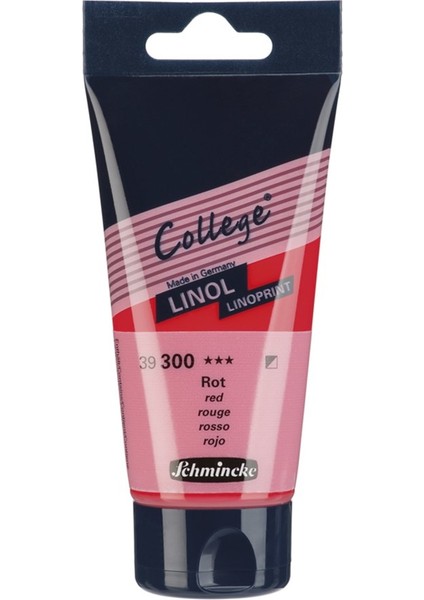 College Linol Boyası 75 ml Red 300