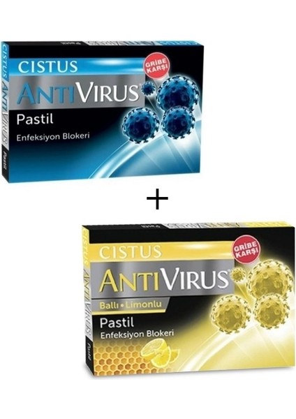 Antivirus Bal Limon ve Mentollü Boğaz Pastili 10 Pastil Avantaj Paketi