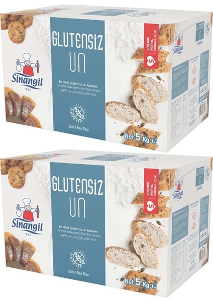 Glutensiz Un Kutu Çölyak Diyetine Uygun 5 KG 2 ADET