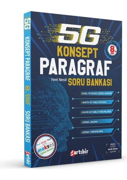 Artıbir Yayınları 5G Konsept Paragraf Yeni Nesil Soru Bankası 8. Sınıf