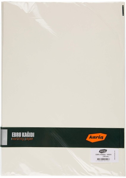 Ebru Kağıdı Krem 70 gr 100 Adet 25X35 cm