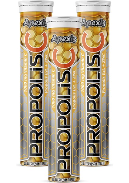 Propolis Vit C 1000 Mg + Zinc 20 Efervesan Tablet 3 Adet modelleri
