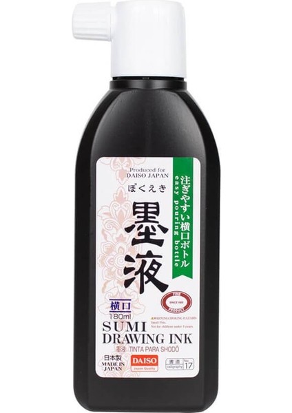 Daiso Sumi Drawing Ink Kaligrafi Mürekkebi 180 ml NO17