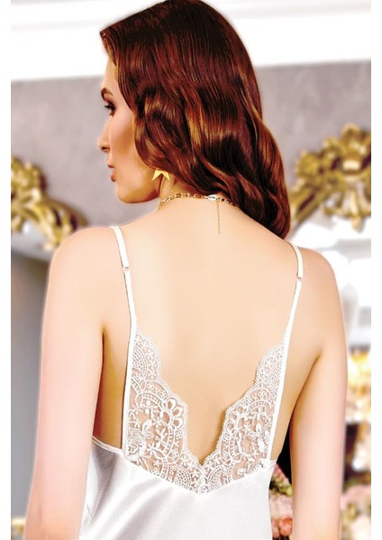 215 Çeyizlik Saten 6'lı Set-Ekru