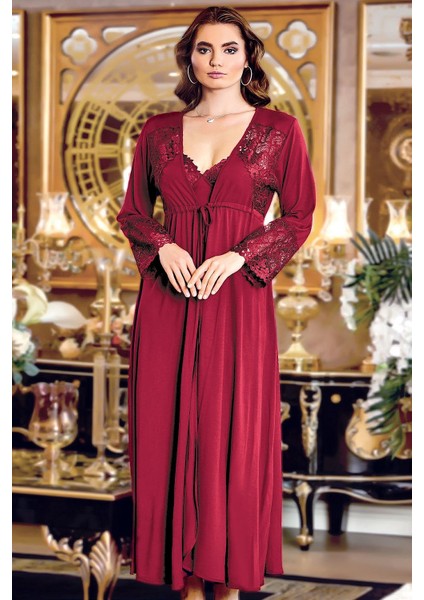 105 Çeyizlik Penye 6'lı Set-Bordo