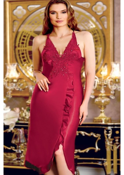 245 Çeyizlik Saten 6'lı Set-Bordo fiyatları