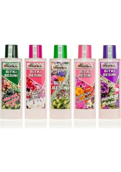 Tropikal Bitki Besin Seti (225 Ml) - 5 Tane Bitki Vitamiin Seti 5-Adet-Cicek-Besini Satıcı : Yesilimarket