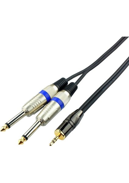 Bilgisayar-Amfi 3.5 mm Stereo 2x6.3 mm Kablo 5 Metre