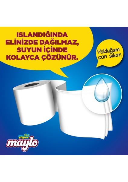 Maylo 3 Katlı Tuvalet Kağıdı 32'li 3'lü Paket