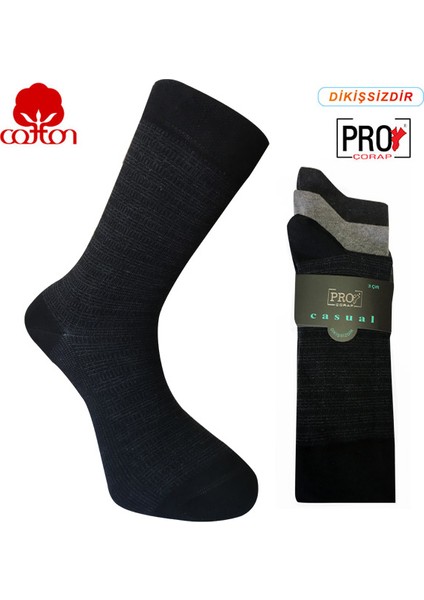 8501-1 Penye Casual 3'lü Erkek Çorabı
