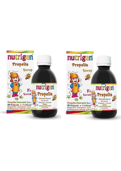 Çocuklar Için Propolis Kış Şurubu 200 ml X2 Adet