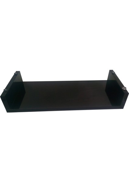Parlak Siyah Mdf Ekran Altı 22 cm Yükseklikte Ekran Yükseltici Stand 60 cm x 30 cm