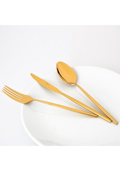 5900 Infinity 12 Kişilik 84 Parça Titanyum Gold Çatal Kaşık Bıçak Takımı + Teos Metal Saplı Çaydanlık fiyatları
