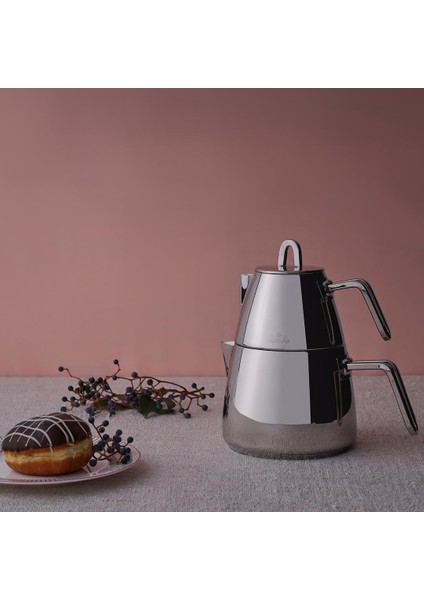 5900 Infinity 12 Kişilik 84 Parça Titanyum Gold Çatal Kaşık Bıçak Takımı + Teos Metal Saplı Çaydanlık modelleri