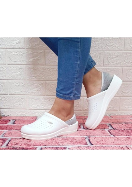 Sabo Beyaz Ortapedik Hastane Aşçı Günlük Terlik modelleri
